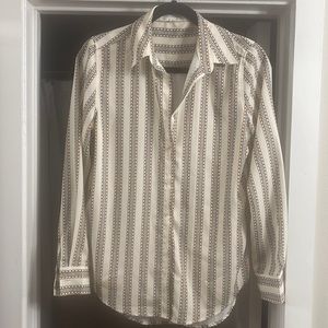 12th tribe printed button up shirt